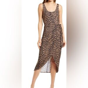 Reformation Kaila wrap style jersey dress